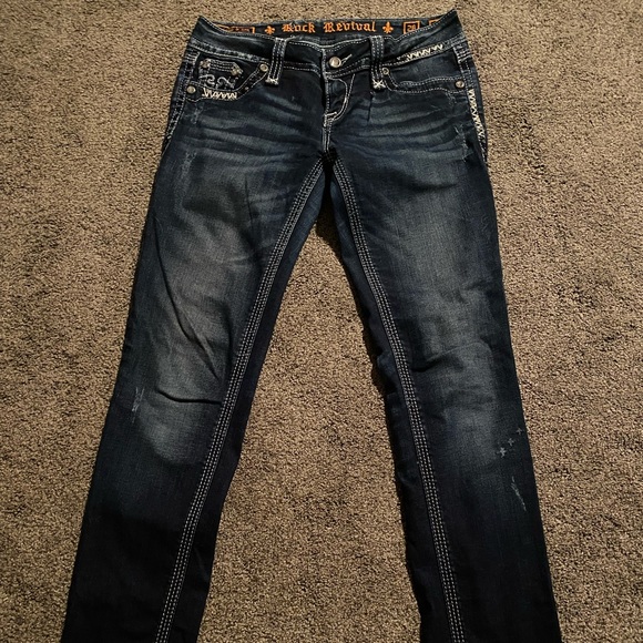 Rock Revival Erin easy skinny jeans sz 26 - Picture 4 of 13